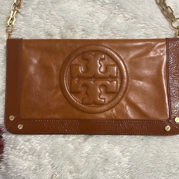 Tory Burch Cognac leather with strap excellent condition - Picture 5 of 14